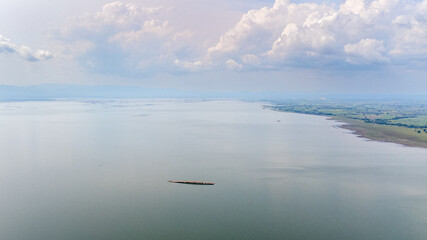Floating Bridge that pops up in the middle of Pa Sak Jolasid Dam The best location that tourists dream of