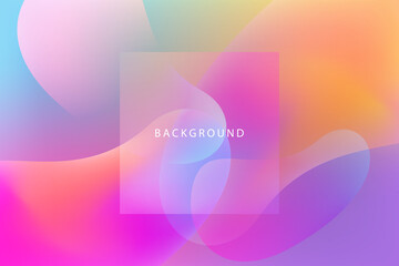 Vector Minimal Modern Background with Abstract Fluid Shape Gradient Light Color.