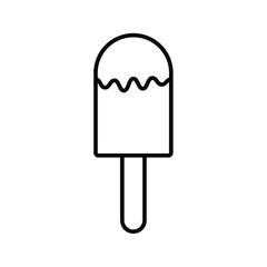popsicle icon. ice cream sign. vector illustration