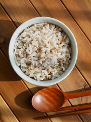 아시아 음식 보리밥, 식사