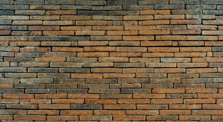 brick wall background retro brown square rough texture, architecture, structure