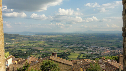 Fototapeta na wymiar View of town Umbria