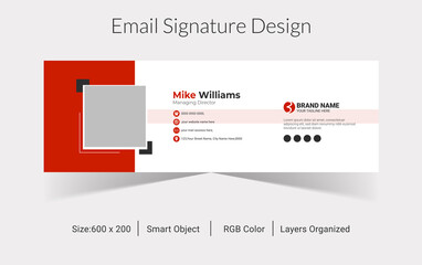 Creative email signature Template