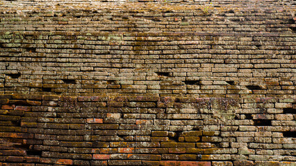 Black brick wall for backdrop photography in various shows.