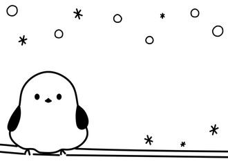 シマエナガのフレーム