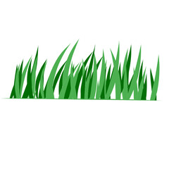 Grass cartoon vector, vector format, Grass elements, Green grass, Grass leaves vector