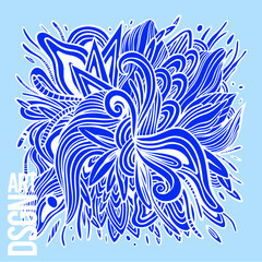 Ornament doodle vector abstract pattern drawing illustration