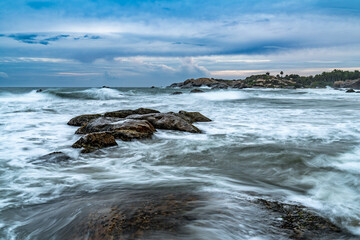beautiful sunset over the Indian Ocean Sri Lanka