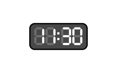 Digital clock, Alarm digital clock, Modern clock, Clock vector, Vector format.
