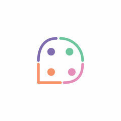 People communication logo Design vector for technology company