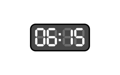 Digital clock, Alarm digital clock, Modern clock, Clock vector, Vector format.
