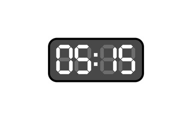 Digital clock, Alarm digital clock, Modern clock, Clock vector, Vector format.
