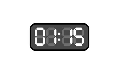 Digital clock, Alarm digital clock, Modern clock, Clock vector, Vector format.
