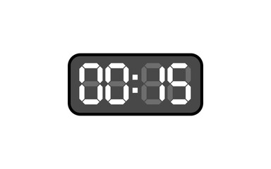 Digital clock, Alarm digital clock, Modern clock, Clock vector, Vector format.
