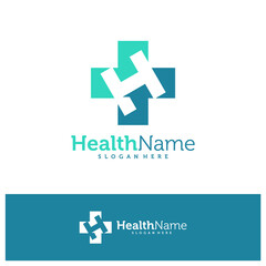Letter H health Logo Design Template. Initial H logo concept vector. Creative Icon Symbol