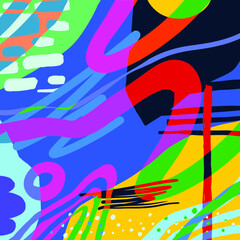 Pattern Background Pop Colourfull Design