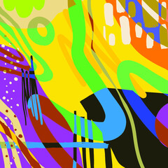 Pattern Background Pop Colourfull Design