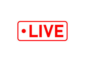 Vector collection of live streaming icons. Symbols and buttons for live streaming, broadcasting, online streaming.