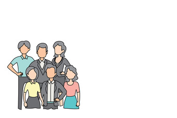 Business people working in office character vector flat design illustration.