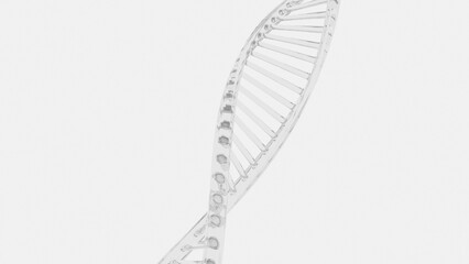 DNA medical background. Biotechnology helix gene. Glass element futuristic background.