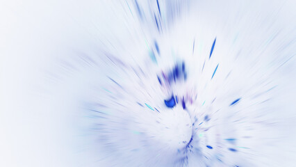 Abstract blue shiny particles. Fantastic space background. Digital fractal art. 3d rendering.