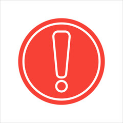 exclamation point icon vector design template
