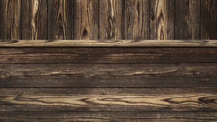 Background material combined with  wooden boards