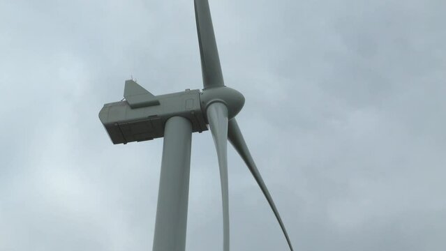wind turbine close up sustainable energy lindesnes norway ambient sound