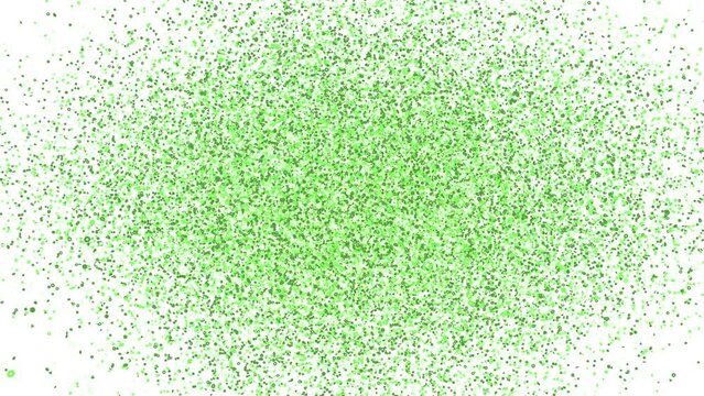 Ready steady go particles animation 3d rendering