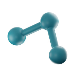 Premium connect social icon 3d rendering on isolated background