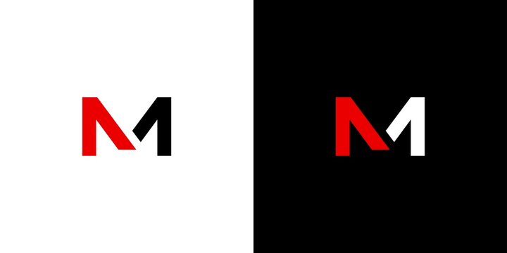 Modern and professional letter M1 initial logo design