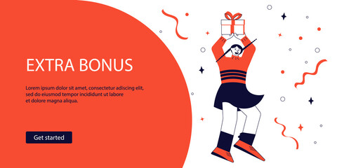 advertising of giving present and Giveaway