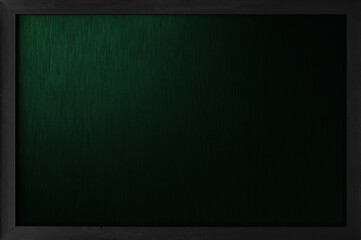 Banner of dark green background with frame. Menu board.
