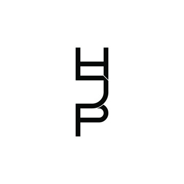 hjp letter original monogram logo design