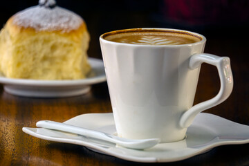 cup of coffee with milk
