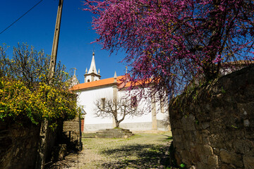 iglesia parroquial, aldea de Joao Pires, Beira Alta, Portugal, europa