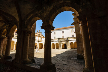 claustro de la Hospederia, convento de Cristo,año 1162, patrimonio de la humanidad,Tomar, distrito...