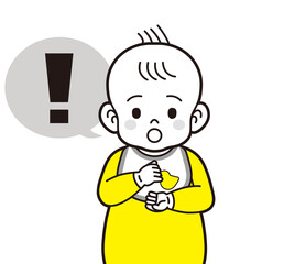 納得する赤ちゃん