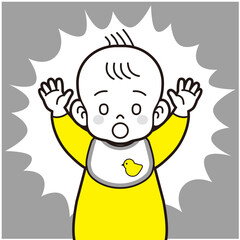 びっくりする赤ちゃん