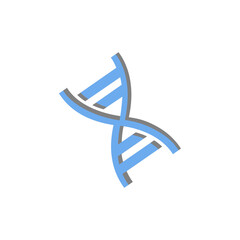 DNA Icon Logo Vector.