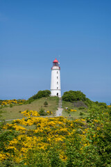 Der Leuchtturm Dornbusch auf der der Insel Hidensee