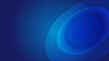 Flowing luminous lines and line surface turntable internet technology background