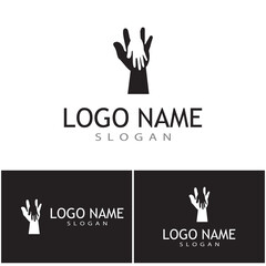 Hand Care Logo Template vector icon Business
