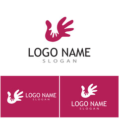 Hand Care Logo Template vector icon Business