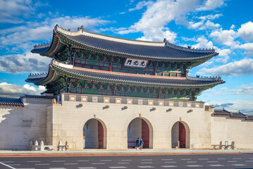 Obraz premium Gwanghwamun, main gate of Gyeongbokgung Palace