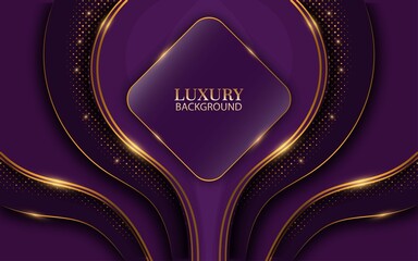 abstract purple luxury with glitter and gold lines background