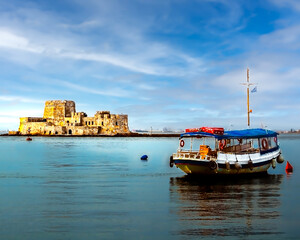 Fototapeta premium Bourtzi Fortress (Nafplio, Pelopennesia, 1473) GR