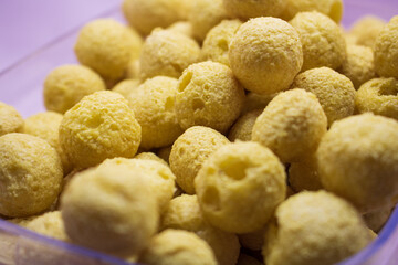 Delicious salty Fried Round Tofu. Indonesian favorite snacks.