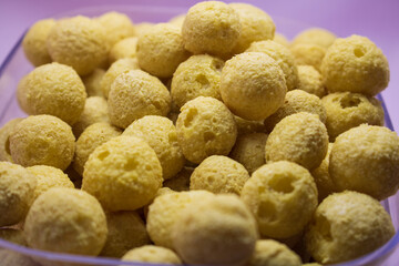 Delicious salty Fried Round Tofu. Indonesian favorite snacks.