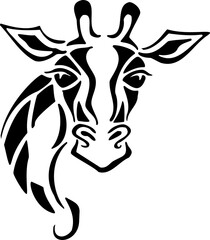 Giraffe - Wild Animals - Logo Animal Vector, Animal Silhouette Stencil